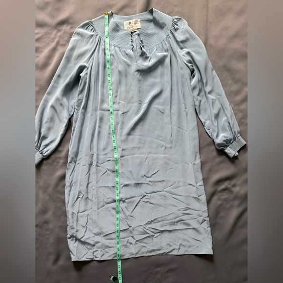 MCM VINTAGE Elegant Blue Long Sleeve Dress - Picture 11 of 12